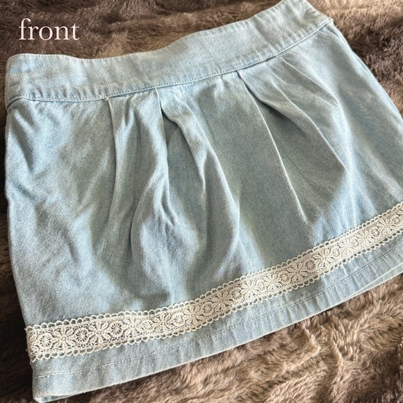 liz lisa esque light denim mini skirt size F Japan - Picture 2 of 5